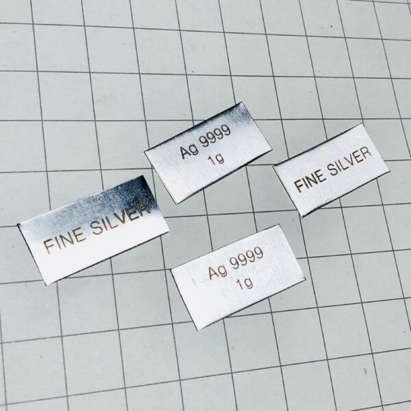 1g Engraved Silver Sheet High-purity Ag 99.99% - Image 2