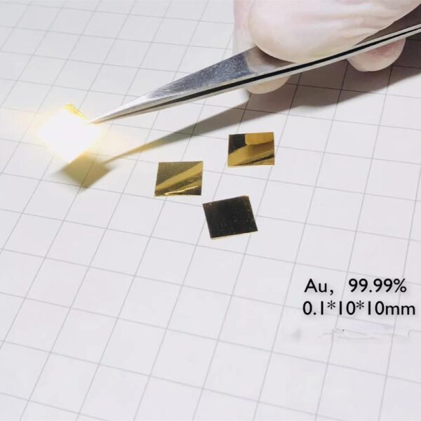 Elemental Gold Square High-purity Au 99.99% - Image 2