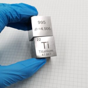 25.4mm Mirror Polished Titanium Cubic Element Periodic Phenotype High-purity Ti 99.5%