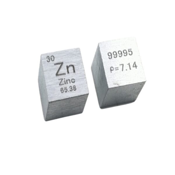 10mm Zinc Cube Element Periodic Phenotype Zn 99.995%