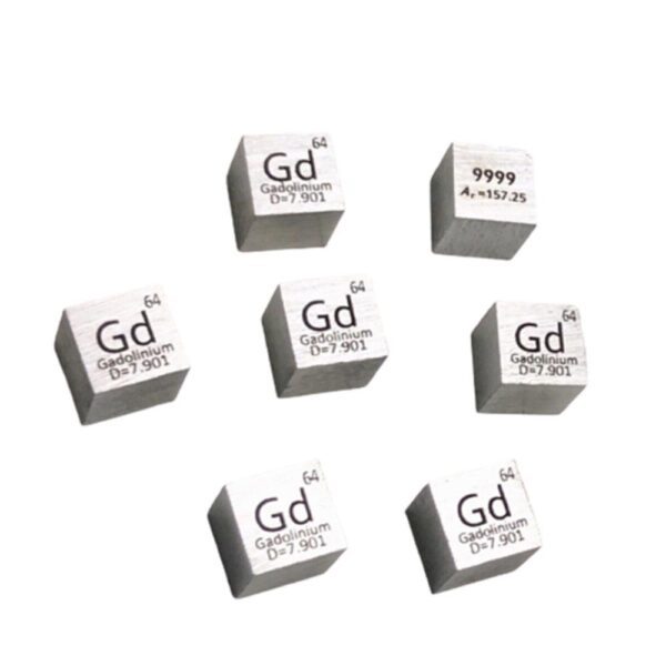 1cm Metal Gadolinium Cubic Element Periodic Phenotype High-purity Gd 99.9%