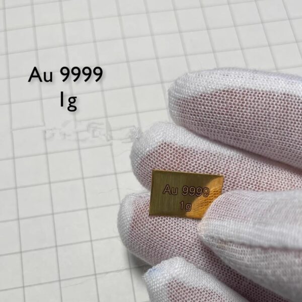 1g Engraved Gold Plate High-purity Au 99.99%