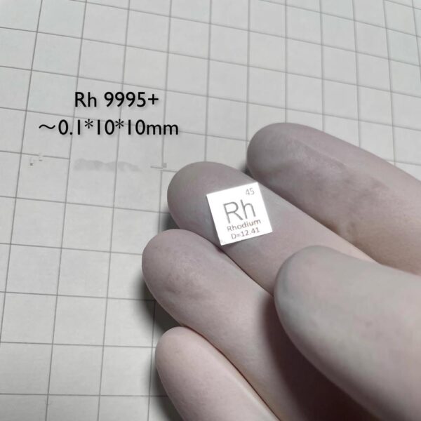 10 * 10 * 0.15mm Metal Rhodium Square Sheet Element Periodic Phenotype High-purity Rh 99.95% - Image 2