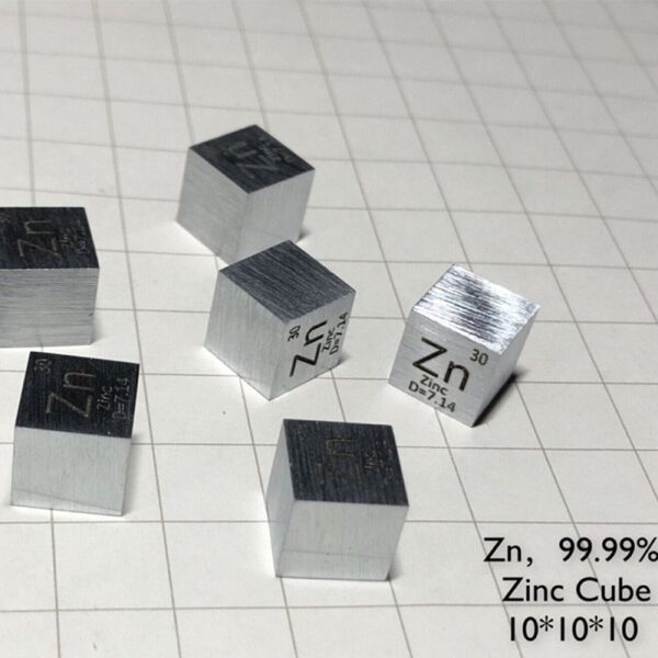 1cm Zinc Cube Element Periodic Phenotype Zn 99.99% - Image 5