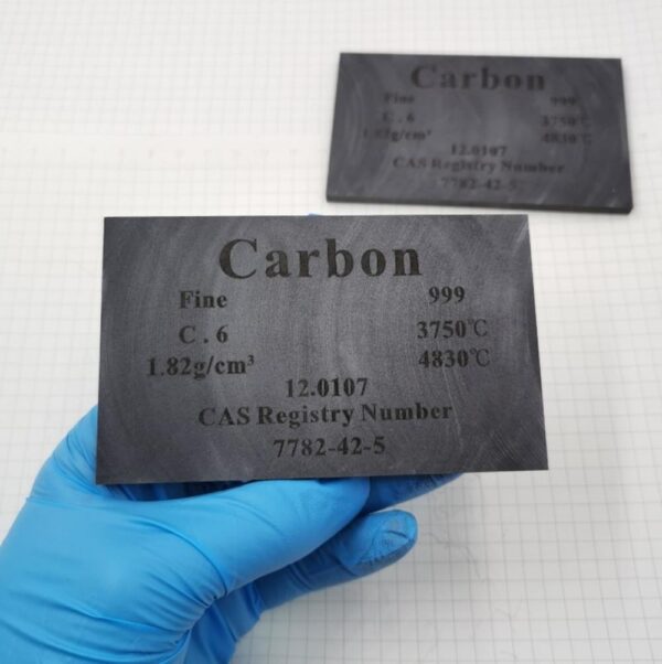 5 * 60 * 100mm Metal Carbon Plate Element Periodic Phenotype High-purity C ≥ 99.9% - Image 2