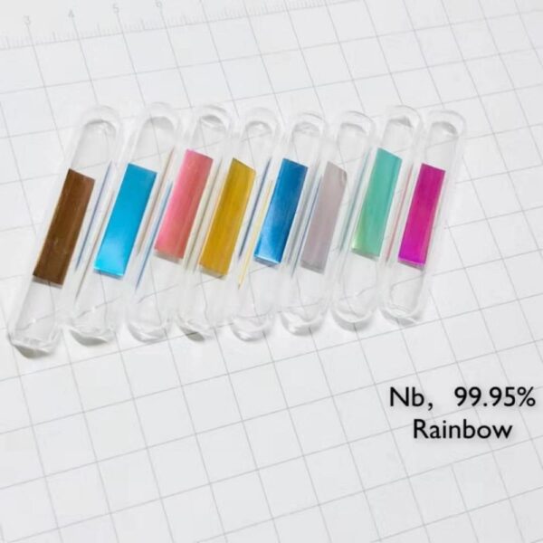 8pcs Set Glass Sealed Color Niobium High-purity Nb 99.95% - Image 2