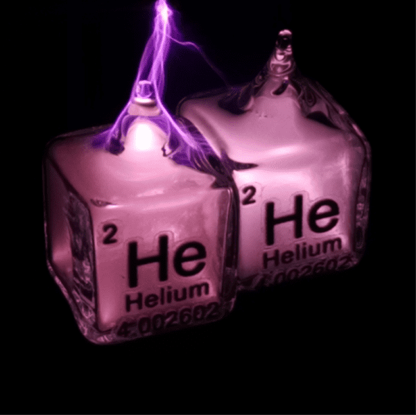 Rare Helium Gas Cube 5N