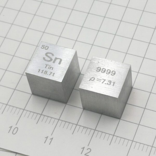 10mm Metal Tin Cubic Element Periodic Phenotype Carving Sn 99.99% - Image 2