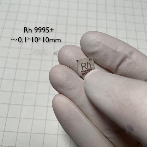 10 * 10 * 0.15mm Metal Rhodium Square Sheet Element Periodic Phenotype High-purity Rh 99.95% - Image 3