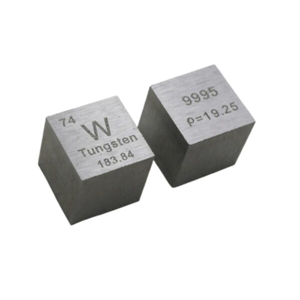 10mm Metal Tungsten Cubic Element Periodic Phenotype High-purity W 99.95%