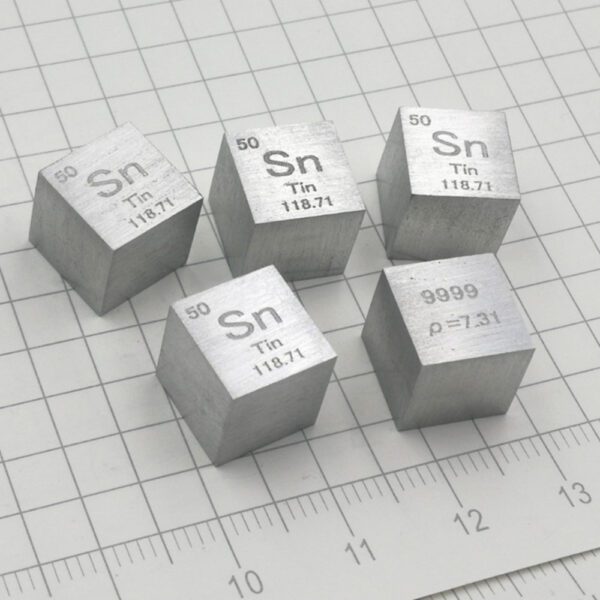 10mm Metal Tin Cubic Element Periodic Phenotype Carving Sn 99.99% - Image 5