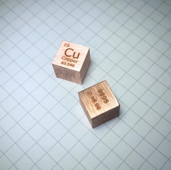 1cm Metal Copper Cubic Element Periodic Phenotype Engraving Cu 99.95% - Image 4