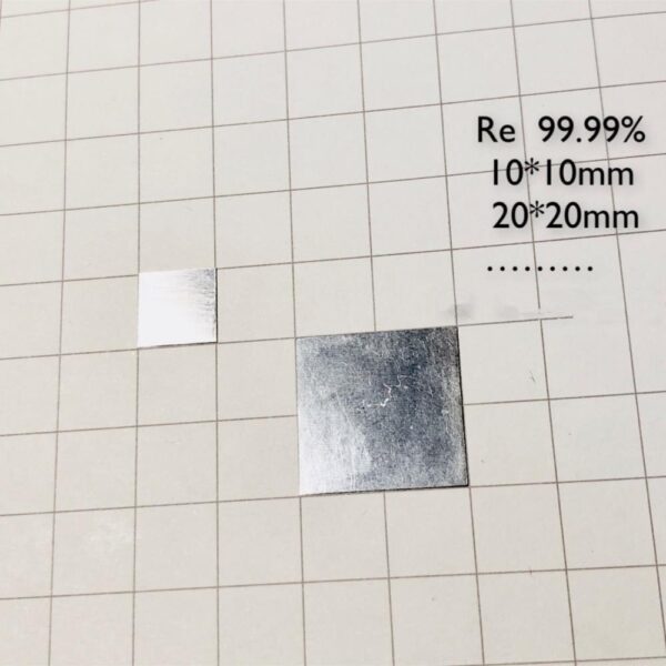 10mm/20mm Metal Rhenium Square Sheet High-purity Re 99.99% - Image 3