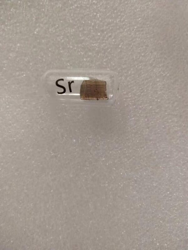 5g Pure Strontium Metal Block Sealed in Abe Bottle
