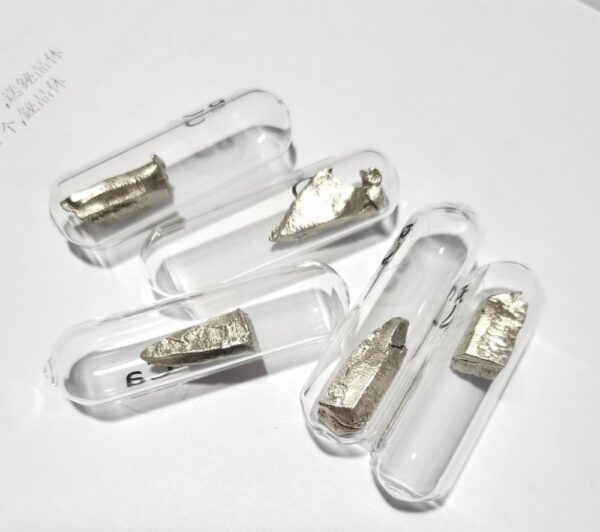 3g Glass Sealed Calcium Metal Block, 99.7% Pure Ca Element Collection