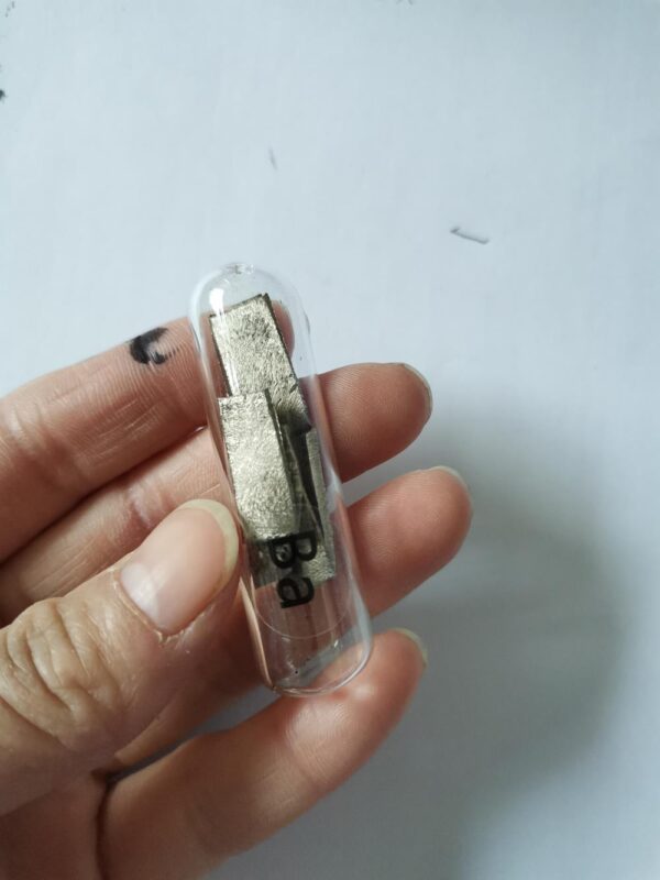 5g Pure Barium Metal Block Sealed in Abe Bottle