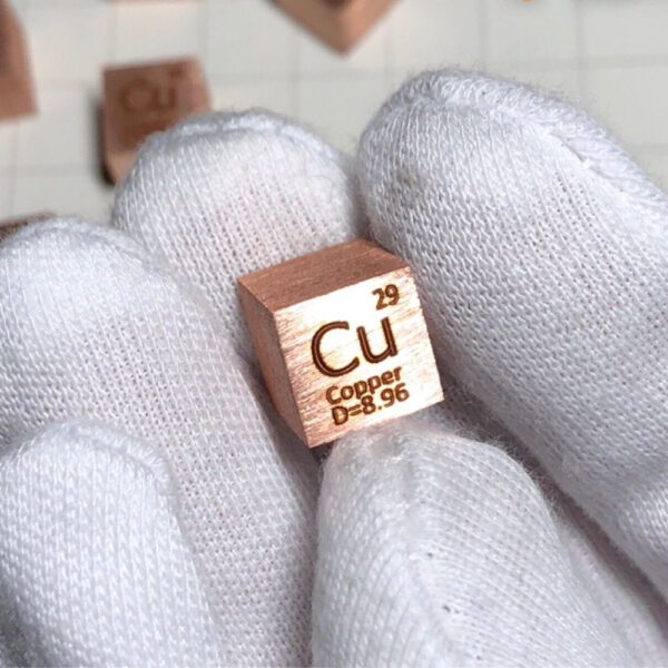8pcs 1cm Element Cube Copper Titanium Aluminum Carbon Zinc Nickel Molybdenum Chromium for Collection Hobbies Desktop Decoration - Image 2
