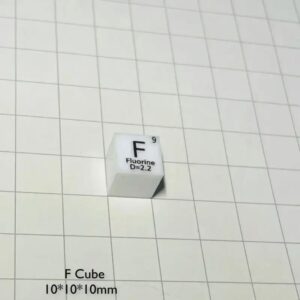 10mm Fluorine Cube F 75.98% Light Density Element Cubes for Collection Hand Made DIY Hobbies Crafts Display