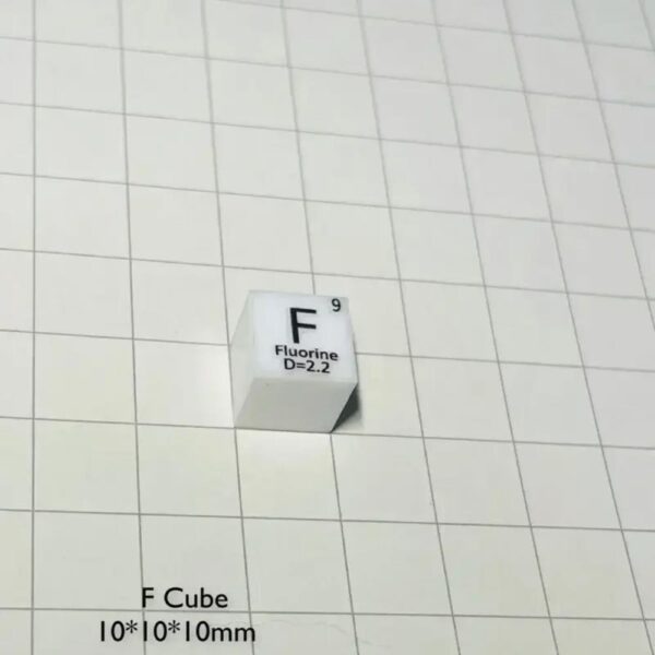 10mm Fluorine Cube F 75.98% Light Density Element Cubes for Collection Hand Made DIY Hobbies Crafts Display