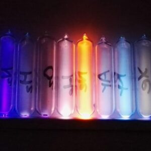 8pcs Luminescent Rare Gas Tube Hydrogen Nitrogen Oxygen Helium Neon Argon Krypton Xenon