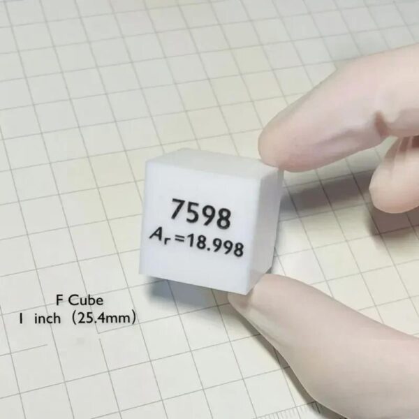25.4mm Fluorine Cube F 75.98% Light Density Element Cubes for Collection Hand Made DIY Hobbies Crafts Display - Image 2