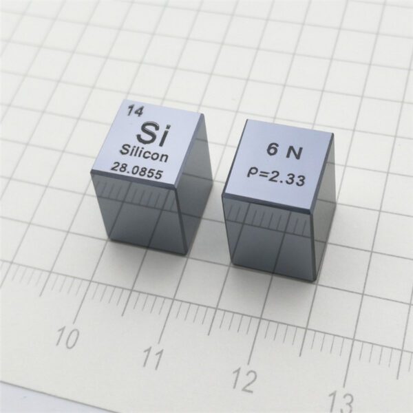 10mm Mirror Silicon Cubic Element Periodic Phenotype High-purity Si 6N