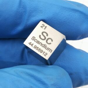 1cm Mirror Pure Scandium Cubic, 99.9% High-purity Metal Sc