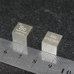 1cm Pure Scandium Cubic, 99.9% High-purity Metal Sc