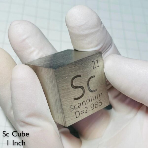 25.4mm Pure Scandium Cubic, 99.95% High-purity Metal Sc - Image 3