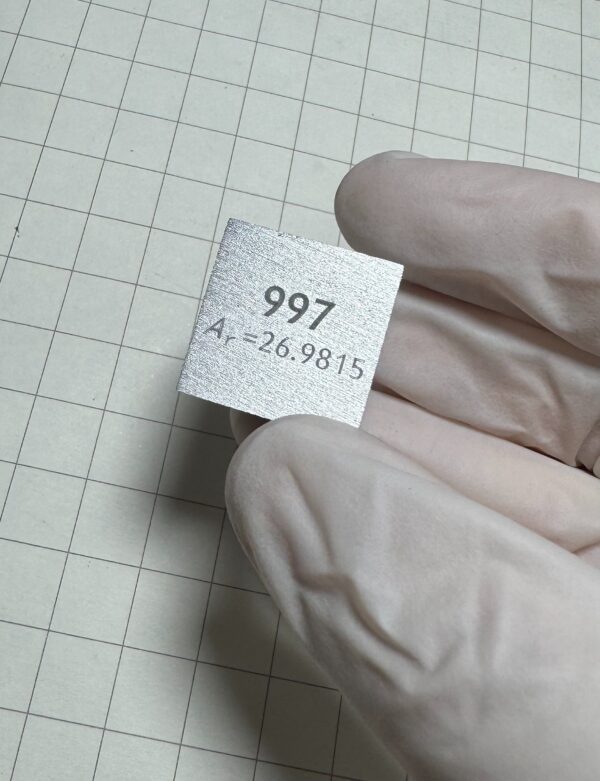 20mm Metal Aluminium Cubic Element Periodic Phenotype Al(Aluminum) 99.7% - Image 3