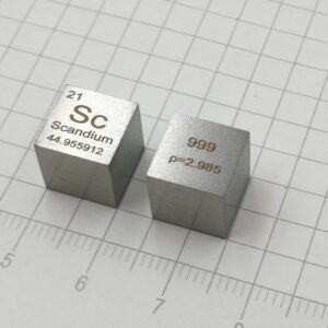 1cm Pure Scandium Cubic, 99.9% High-purity Metal Sc