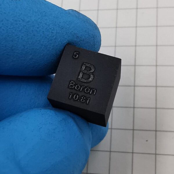 1cm Pure Boron Cube, 99.9% High-purity Metal B