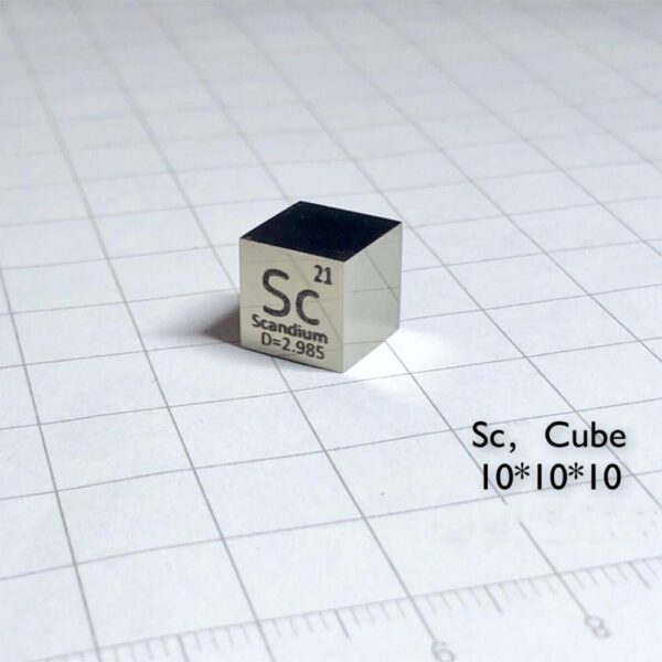 10mm Mirror Pure Scandium Cubic, 99.95% High-purity Metal Sc - Image 2