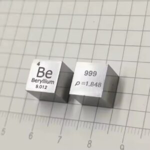 1cm Pure Beryllium Cube, 99.9% High-purity Metal Be