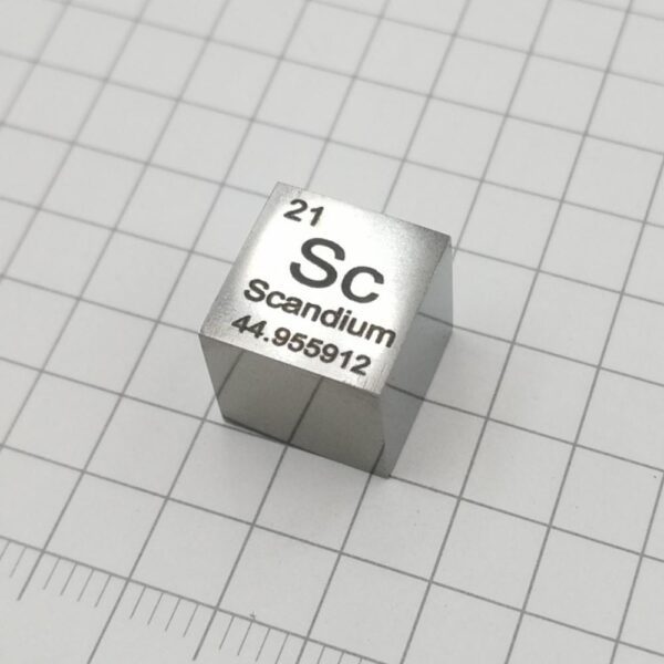 1cm Mirror Pure Scandium Cubic, 99.9% High-purity Metal Sc - Image 2