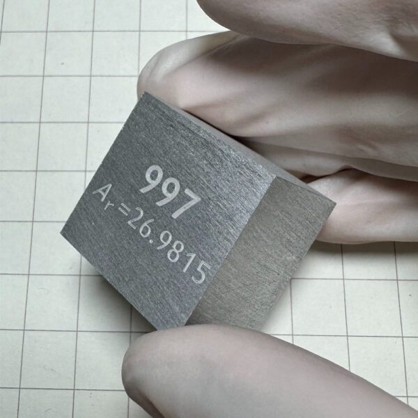 1-inch Metal Aluminum Cubic Element Periodic Phenotype Al(Aluminium) 99.7% - Image 2