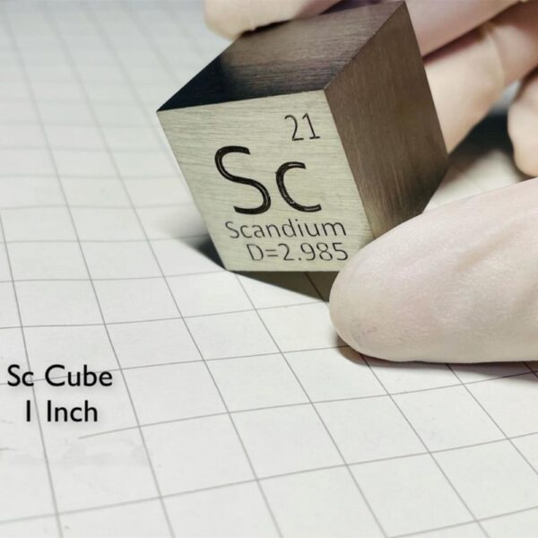 25.4mm Pure Scandium Cubic, 99.95% High-purity Metal Sc - Image 4