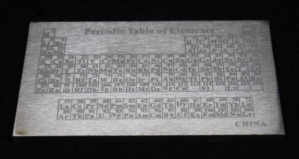 Titanium Periodic Phenotype Element Plate, 5 X 60 X 100mm, 99.5% Metallic Titanium Block - Image 3