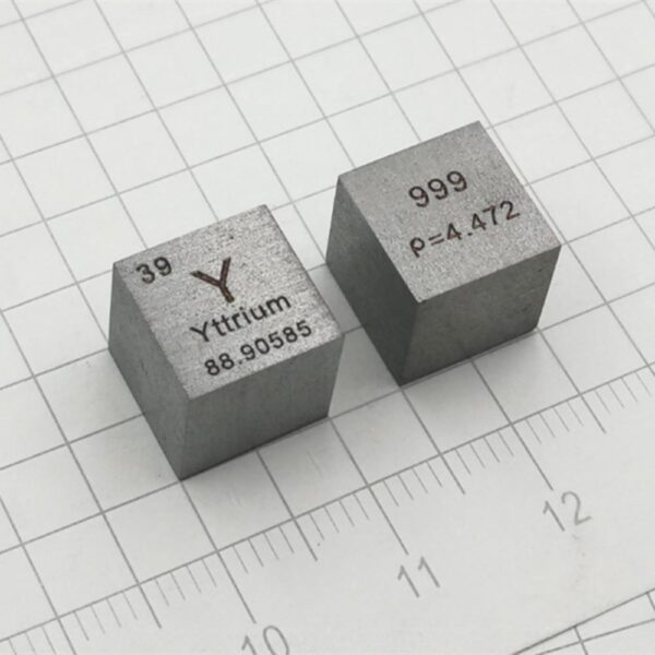 1cm Yttrium Cube, 99.9% High-purity Distilled Y Block - Image 2