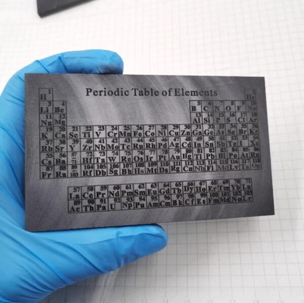 Carbon Element Periodic Phenotype Plate, 99.9% High-purity Metal C