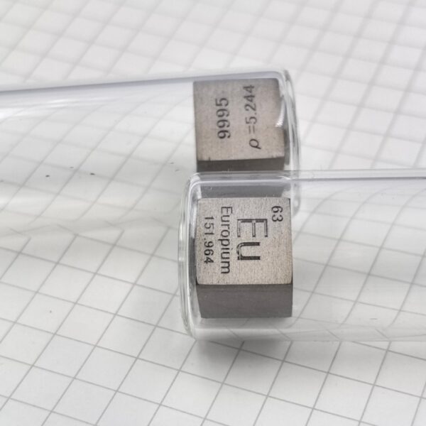 10mm Argon Filled Glass Sealed Europium Cubic Element Periodic Phenotype Eu - Image 2