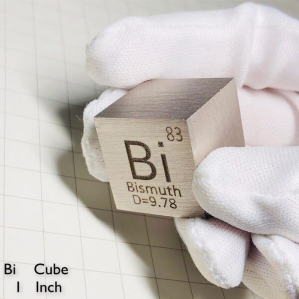 25.4mm Metal Bismuth Cube, 99.99% High-purity Element Bi Block - Image 3