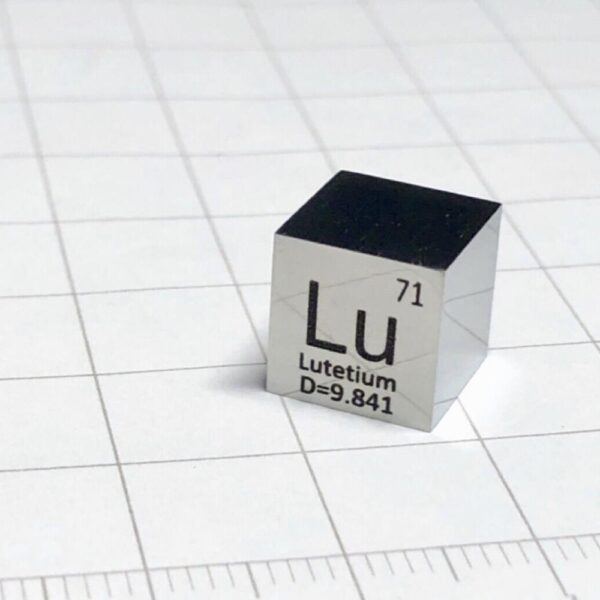 10mm Lutetium Cubic, Mirror Polished, 99.95% High-purity Metal Lu Block - Image 2