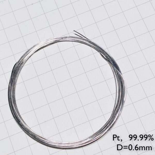 Pure Platinum Wire, Diameter 0.6mm, Length 1cm, 99.99% High-purity Metal Pt
