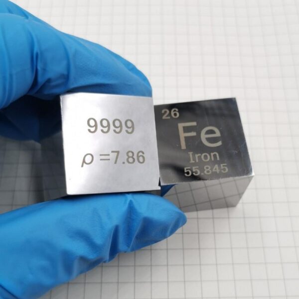25.4mm Metal Iron Cube, Mirror Polished 99.99% High-purity Element Fe Block - Image 3