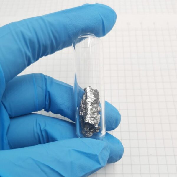 5g Glass Sealed Dysprosium Block, 99.9% High-purity Metal Dy