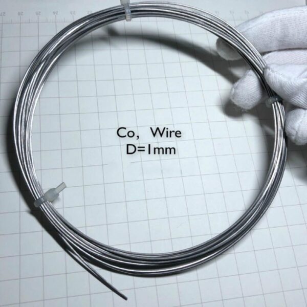 Cobalt Metal Wire, Diameter 1mm, Length 1m, 99.95% High-purity Electrolytic Co