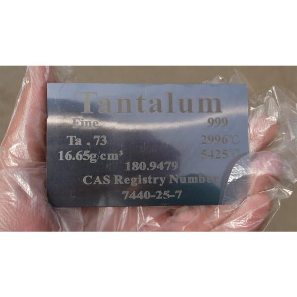 Pure Tantalum Element Plate, Carving Cycle Phenotype 99.9% High-purity Metal Ta - Image 3