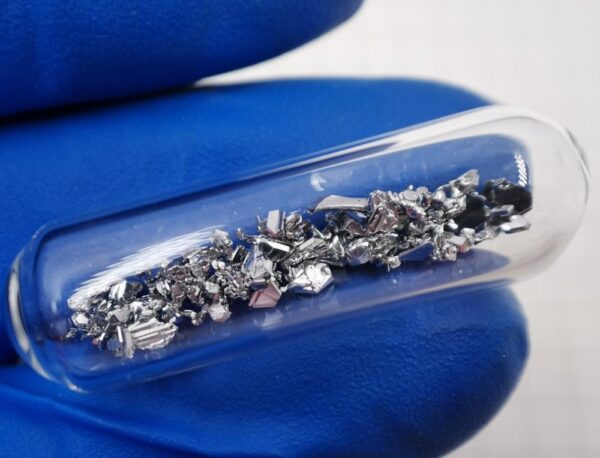 1g Glass Sealed CVD Ruthenium Crystal, 99.95% High-purity Metal Ru