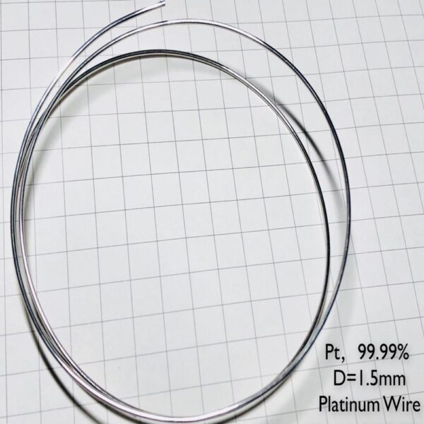 Pure Platinum Wire, Diameter 1.5mm, Length 1cm, 99.99% High-purity Metal Pt
